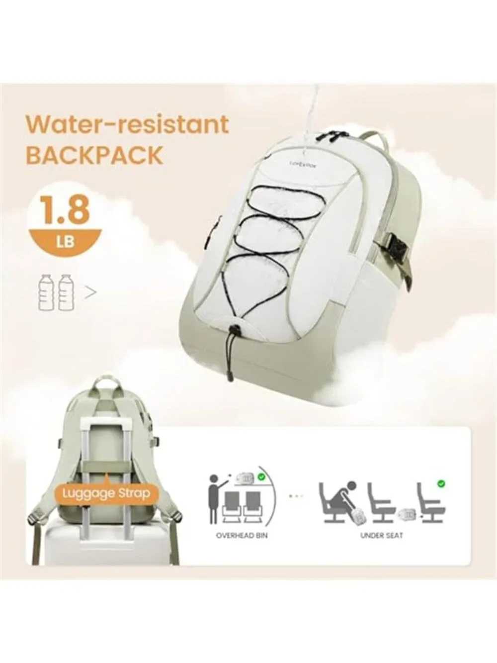 Laptop Backpack Travel Carry On Waterproof School Work Computer Backpack Large